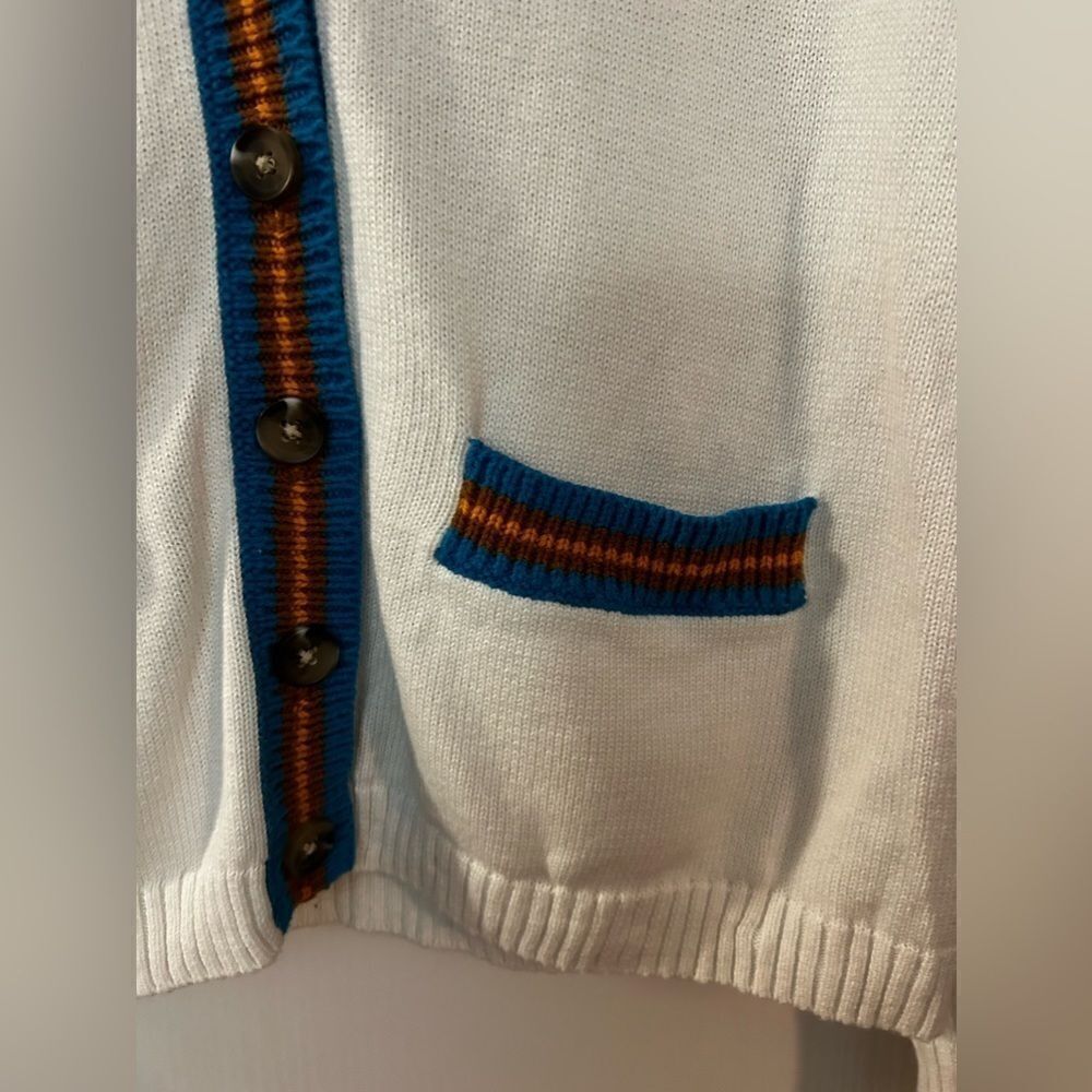 Urban outfitters‎ white contrast trim cropped sweater Small - Picture 7 of 13